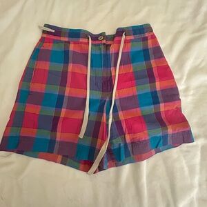Vintage Ralph Lauren Petite Multicolor Plaid Women’s Shorts
